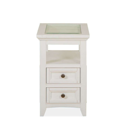 Magnussen - Heron Cove Chairside End Table in Chalk White - T4400-10 veiw 5