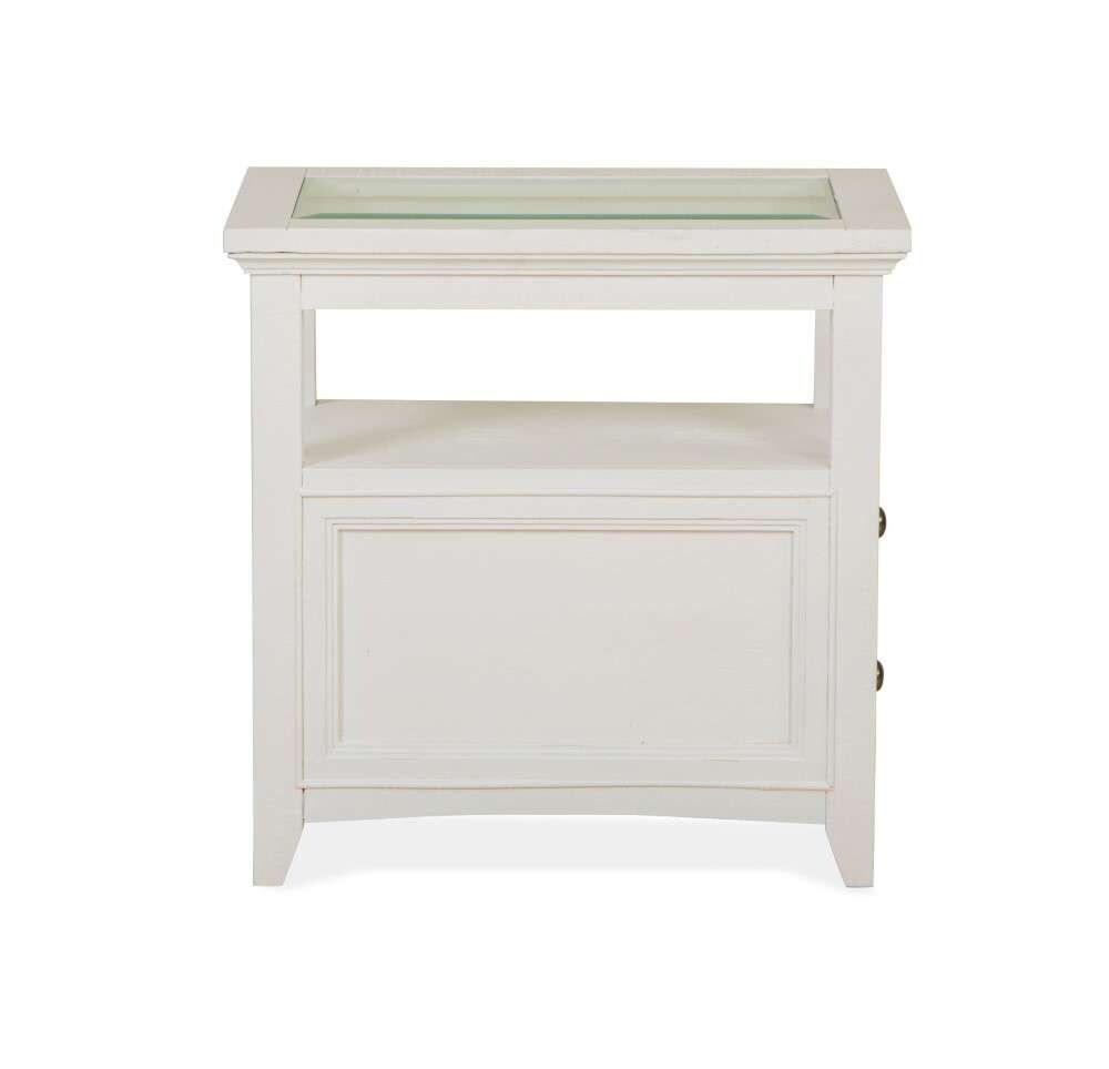 Magnussen - Heron Cove Chairside End Table in Chalk White - T4400-10 veiw 8