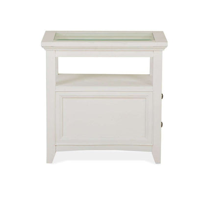 Magnussen - Heron Cove Chairside End Table in Chalk White - T4400-10 veiw 8
