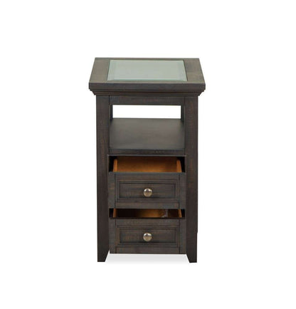 Magnussen - Westley Falls Chairside End Table in Graphite - T4399-10 veiw 4