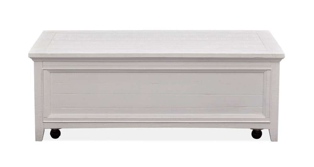Magnussen - Heron Cove Lift Top Storage Cocktail Table with Casters in Chalk White - T4400-50 veiw 6