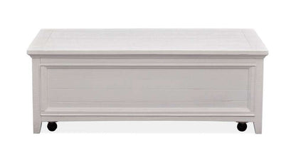 Magnussen - Heron Cove Lift Top Storage Cocktail Table with Casters in Chalk White - T4400-50 veiw 6