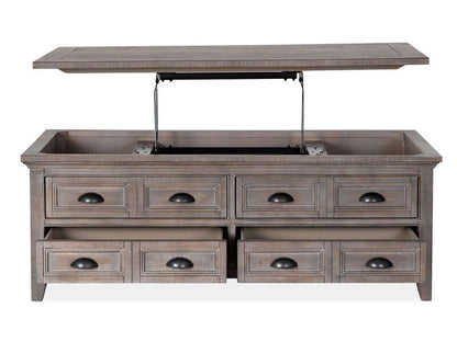 Magnussen - Paxton Place Lift Top Storage Cocktail Table with Casters in Dovetail Grey - T4805-50 veiw 3