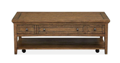Magnussen - Bay Creek Rectangular Cocktail Table with Casters in Toasted Nutmeg - T4398-43 veiw 2