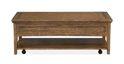 Magnussen - Bay Creek Rectangular Cocktail Table with Casters in Toasted Nutmeg - T4398-43 veiw 3