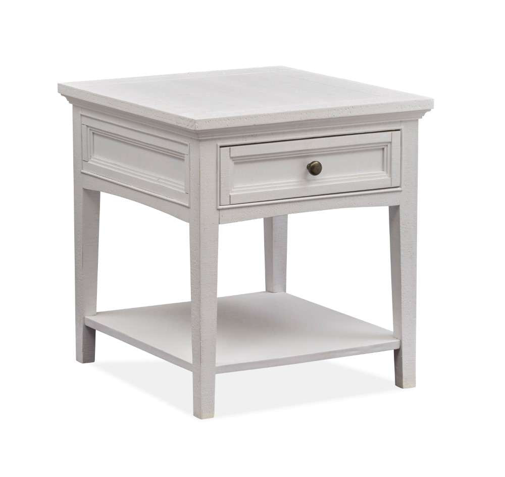 Magnussen - Heron Cove Rectangular End Table in Chalk White - T4400-03 veiw 1