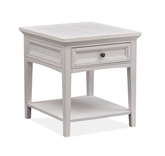Magnussen - Heron Cove Rectangular End Table in Chalk White - T4400-03 veiw 1