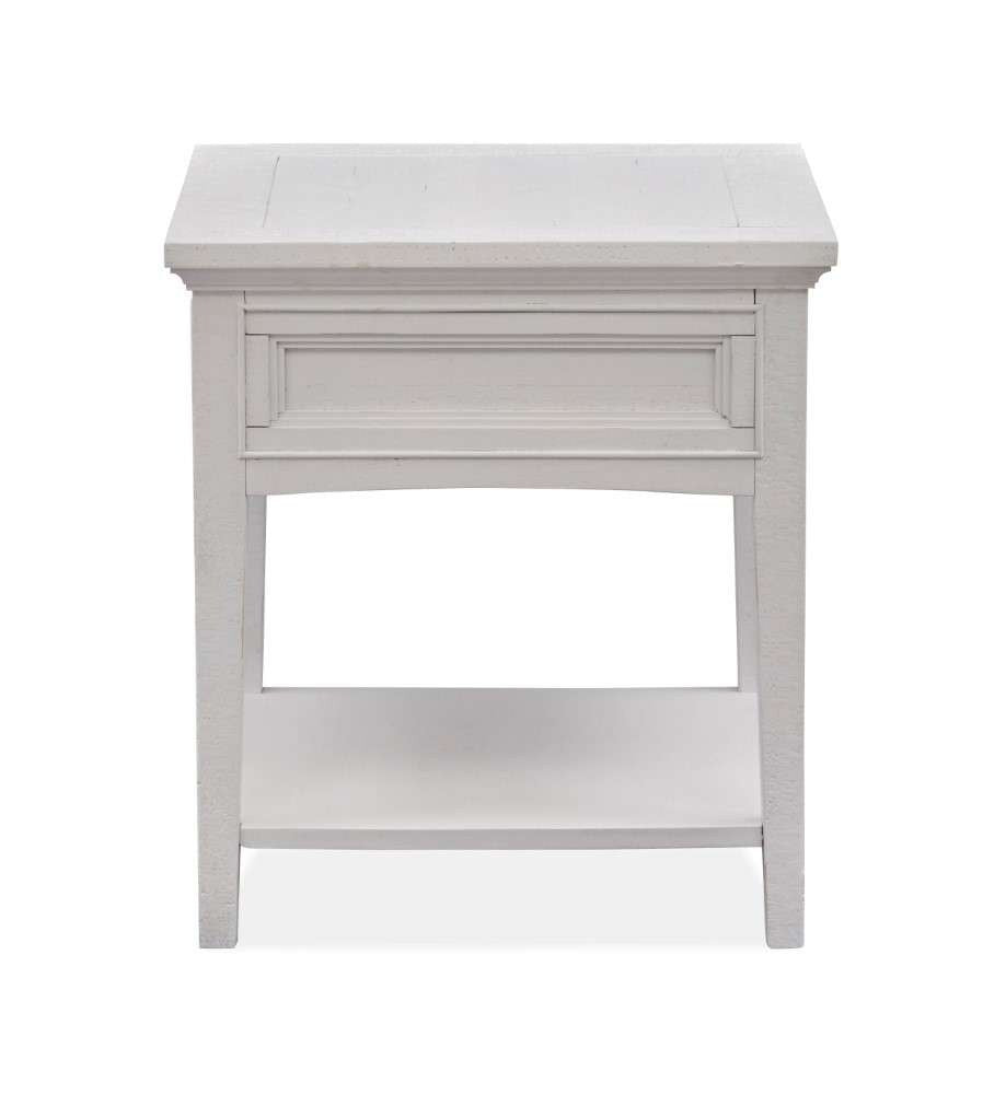 Magnussen - Heron Cove Rectangular End Table in Chalk White - T4400-03 veiw 5