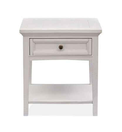 Magnussen - Heron Cove Rectangular End Table in Chalk White - T4400-03 veiw 6