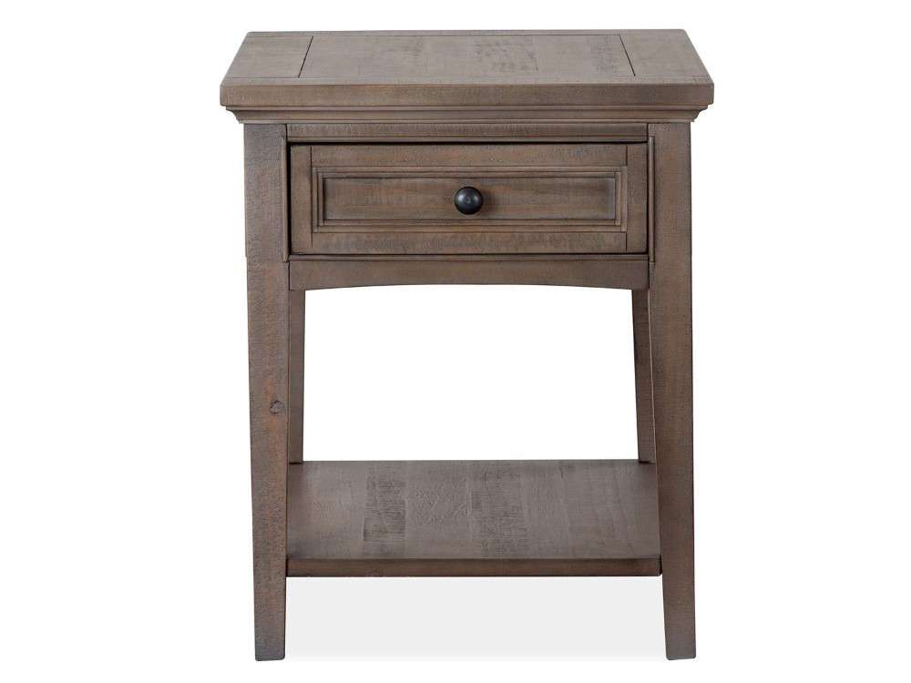 Magnussen - Paxton Place Rectangular End Table in Dovetail Grey - T4805-03 veiw 2