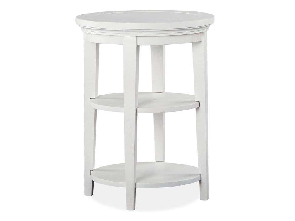 Magnussen - Heron Cove Round Accent End Table in Chalk White - T4400-35 veiw 1