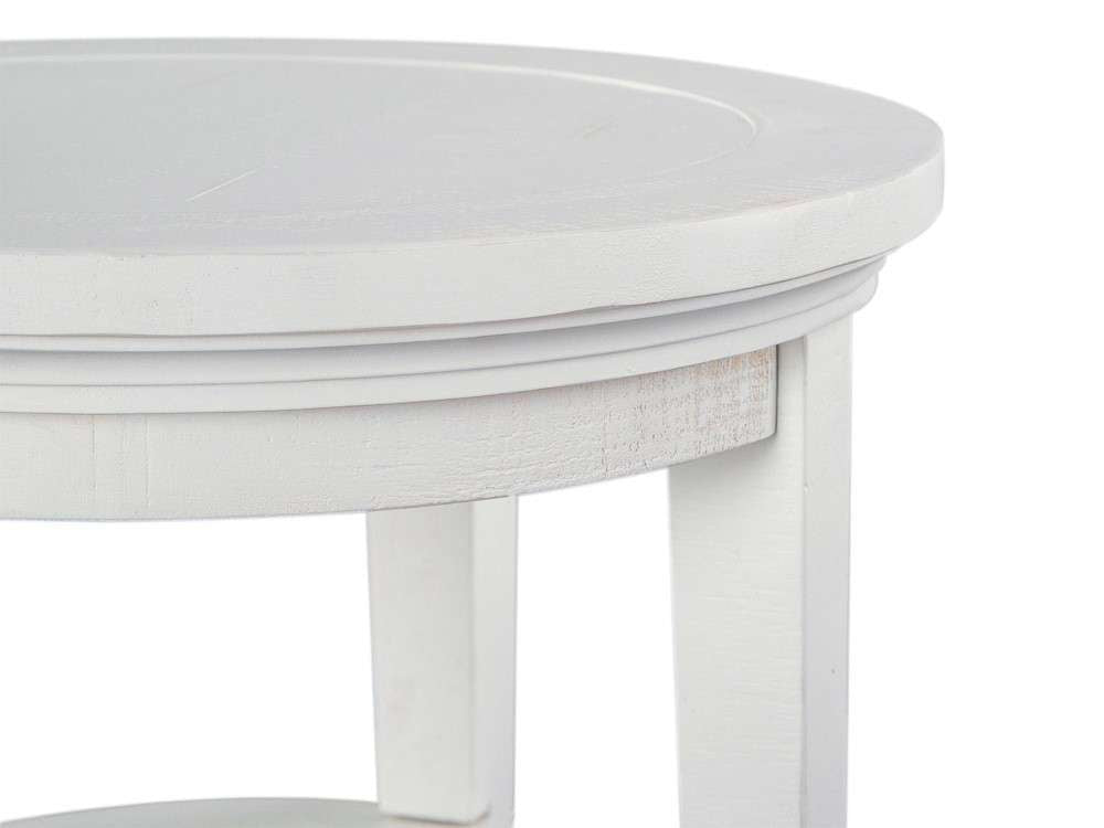 Magnussen - Heron Cove Round Accent End Table in Chalk White - T4400-35 veiw 2