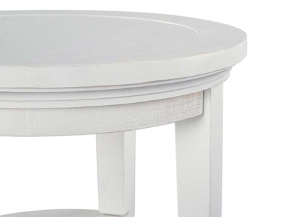 Magnussen - Heron Cove Round Accent End Table in Chalk White - T4400-35 veiw 2