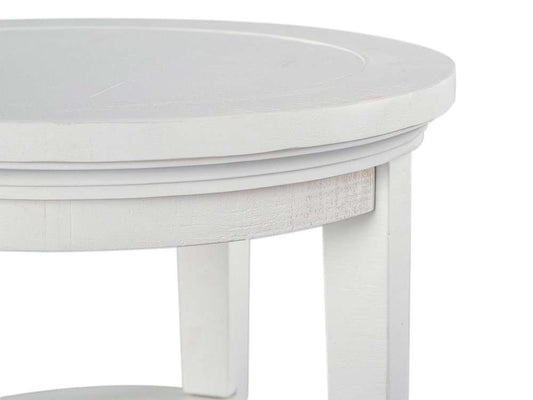 Magnussen - Heron Cove Round Accent End Table in Chalk White - T4400-35 veiw 2