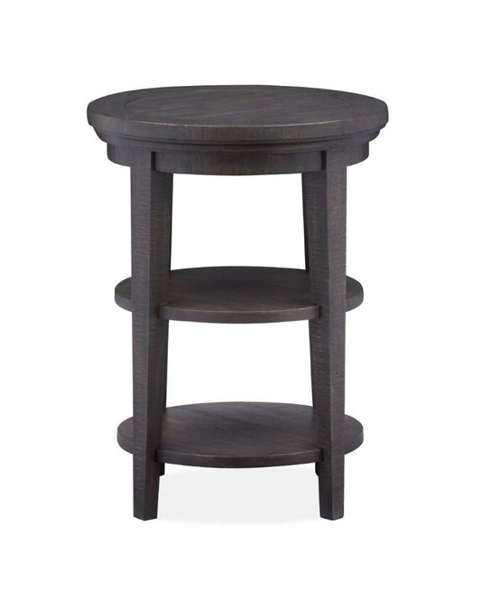 Magnussen - Westley Falls Round Accent End Table in Graphite - T4399-35 veiw 2