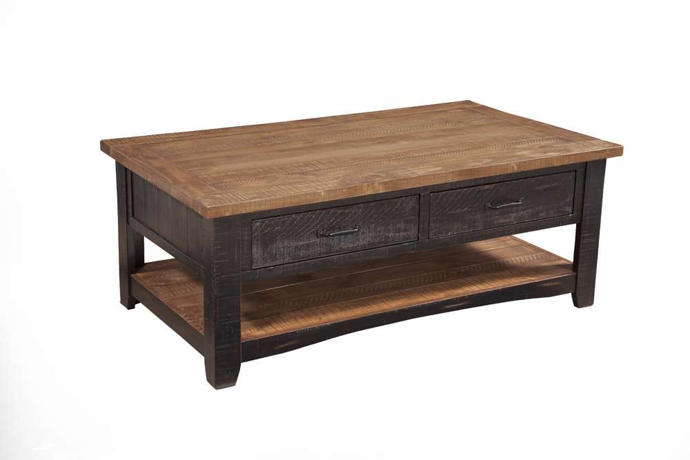 Martin Svensson Home -  Rustic Coffee Table, Antique Black and Honey Tobacco - 890125 veiw 2