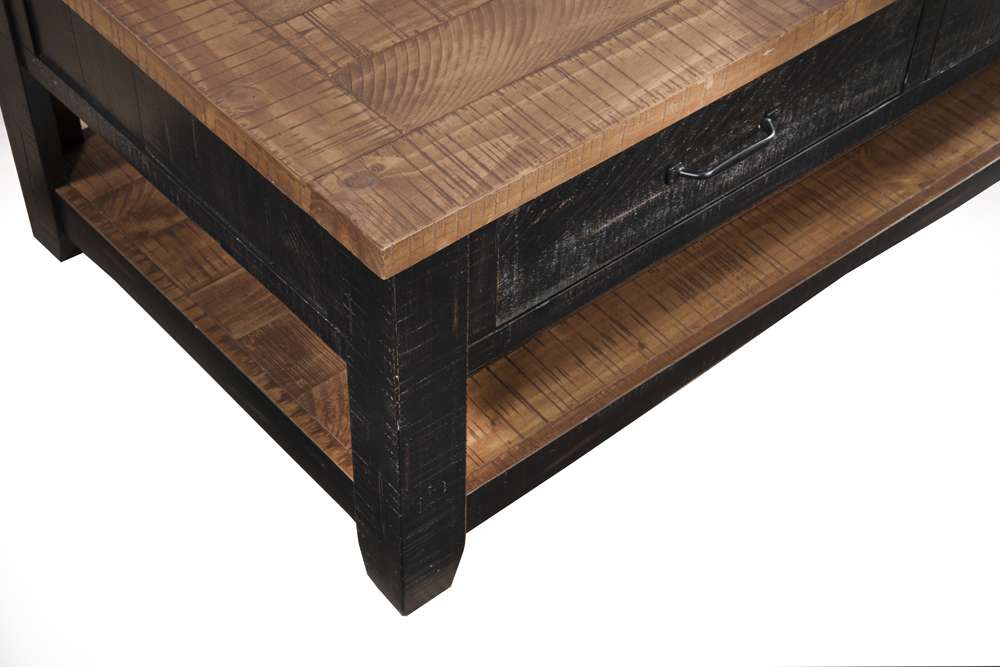 Martin Svensson Home -  Rustic Coffee Table, Antique Black and Honey Tobacco - 890125 veiw 3