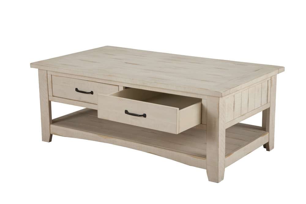 Martin Svensson Home -  Rustic Coffee Table, Antique White - 890123 veiw 1