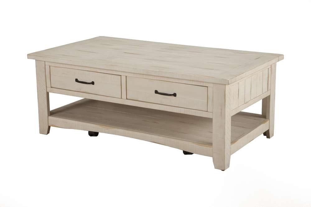 Martin Svensson Home -  Rustic Coffee Table, Antique White - 890123 veiw 2