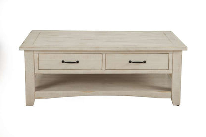 Martin Svensson Home -  Rustic Coffee Table, Antique White - 890123 veiw 4