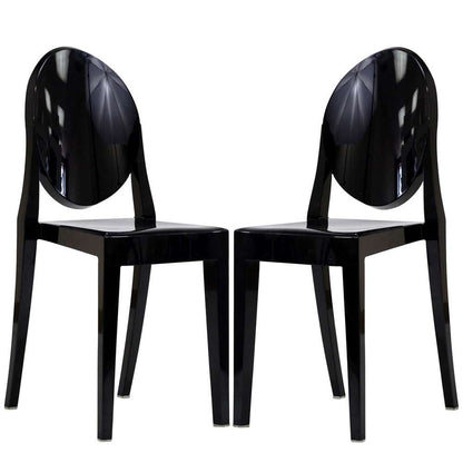 Modway - Casper Dining Chairs (Set of 2) - EEI-906-BLK veiw 2