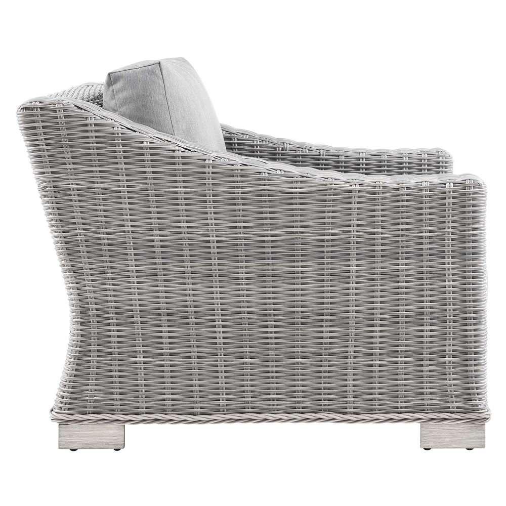 Modway - Conway Outdoor Patio Wicker Rattan Armchair - EEI-4840-LGR-GRY veiw 4