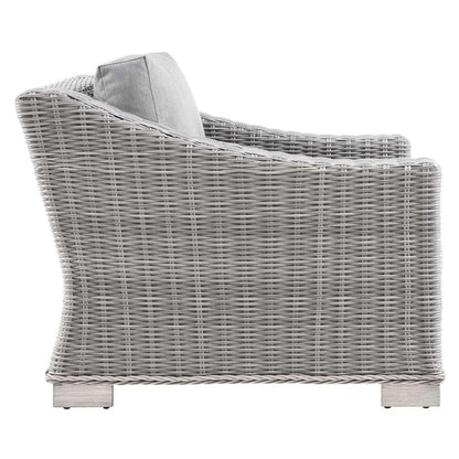 Modway - Conway Outdoor Patio Wicker Rattan Armchair - EEI-4840-LGR-GRY veiw 4