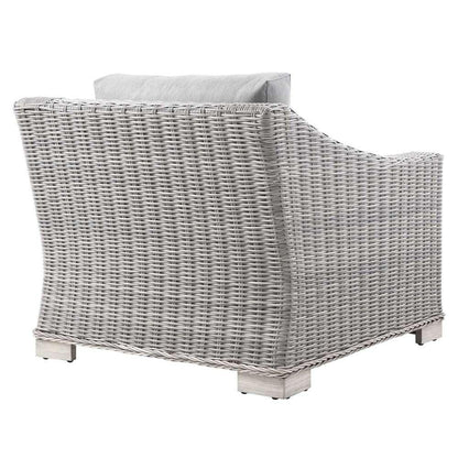 Modway - Conway Outdoor Patio Wicker Rattan Armchair - EEI-4840-LGR-GRY veiw 5