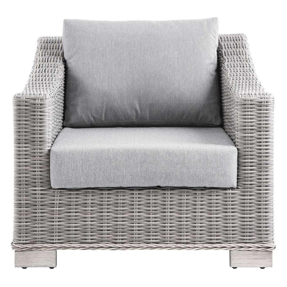 Modway - Conway Outdoor Patio Wicker Rattan Armchair - EEI-4840-LGR-GRY veiw 6