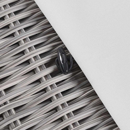 Modway - Conway Outdoor Patio Wicker Rattan Ottoman - EEI-4839-LGR-WHI veiw 6