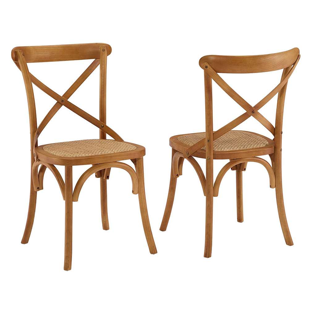 Modway - Gear Dining Side Chair (Set of 2) in Walnut - EEI-3481-WAL veiw 1