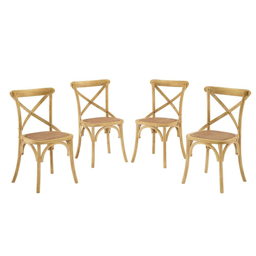 Modway - Gear Dining Side Chair (Set of 4) in Natural - EEI-3482-NAT veiw 1