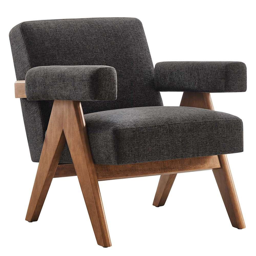 Modway - Lyra Fabric Armchair - EEI-6503-HDG veiw 1
