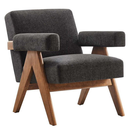 Modway - Lyra Fabric Armchair - EEI-6503-HDG veiw 2