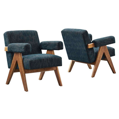 Modway - Lyra Fabric Armchair - (Set of 2) - EEI-6704-HEA veiw 2