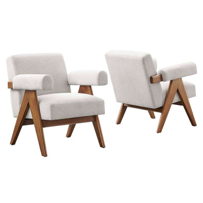 Modway - Lyra Fabric Armchair - (Set of 2) - EEI-6704-HEI veiw 2