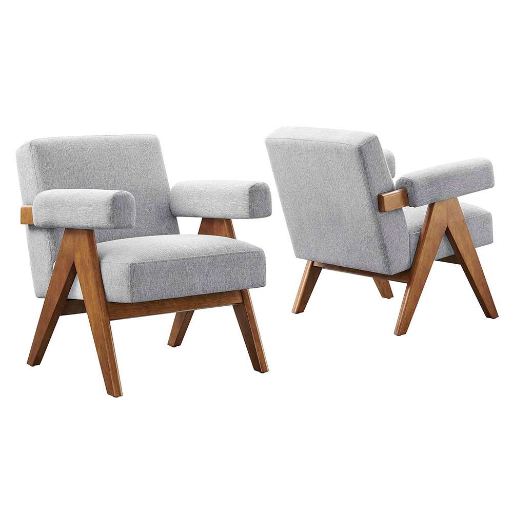 Modway - Lyra Fabric Armchair - (Set of 2) - EEI-6704-HLG veiw 1