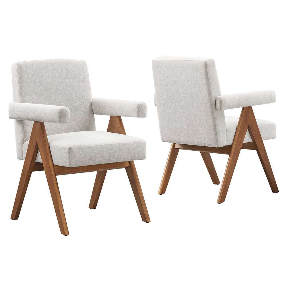 Modway - Lyra Fabric Dining Room Chair - (Set of 2) - EEI-6507-HEI veiw 1