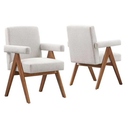 Modway - Lyra Fabric Dining Room Chair - (Set of 2) - EEI-6507-HEI veiw 2