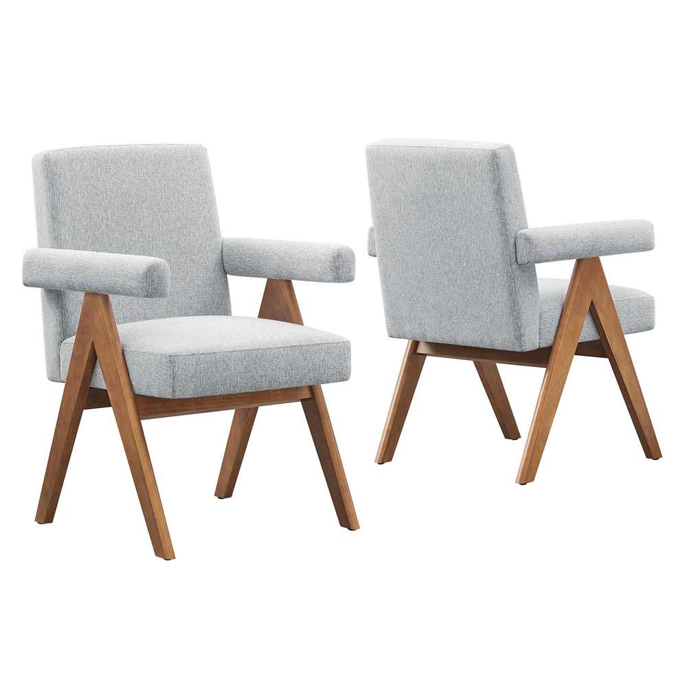 Modway - Lyra Fabric Dining Room Chair - (Set of 2) - EEI-6507-HLG veiw 2
