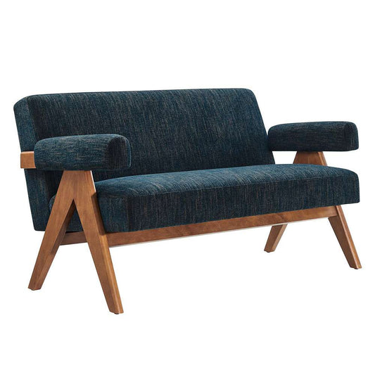 Modway - Lyra Fabric Loveseat - EEI-6505-HEA veiw 1