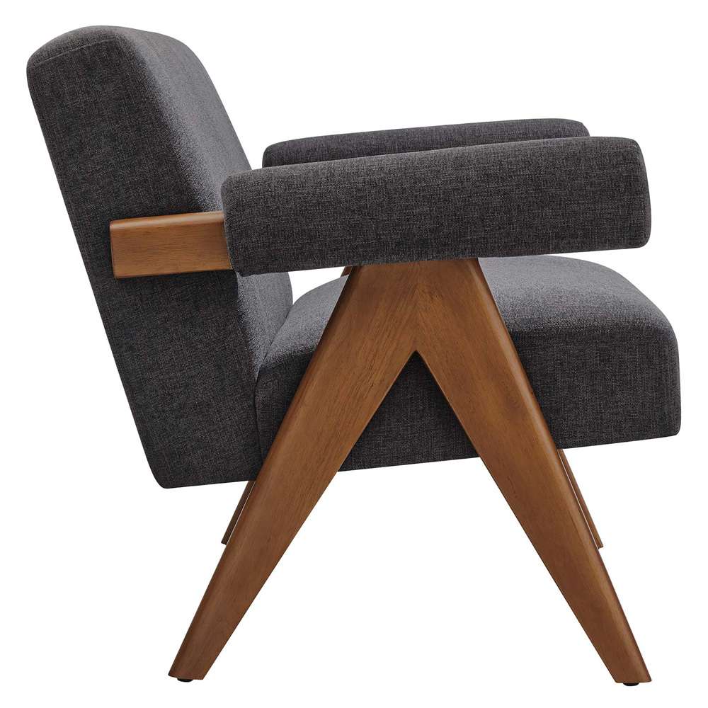 Modway - Lyra Fabric Loveseat - EEI-6505-HDG veiw 3