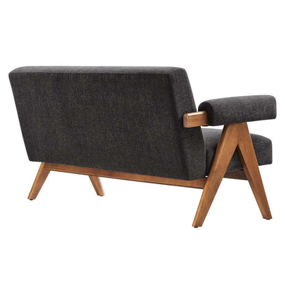 Modway - Lyra Fabric Loveseat - EEI-6505-HDG veiw 4