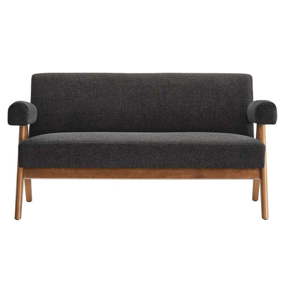 Modway - Lyra Fabric Loveseat - EEI-6505-HDG veiw 5