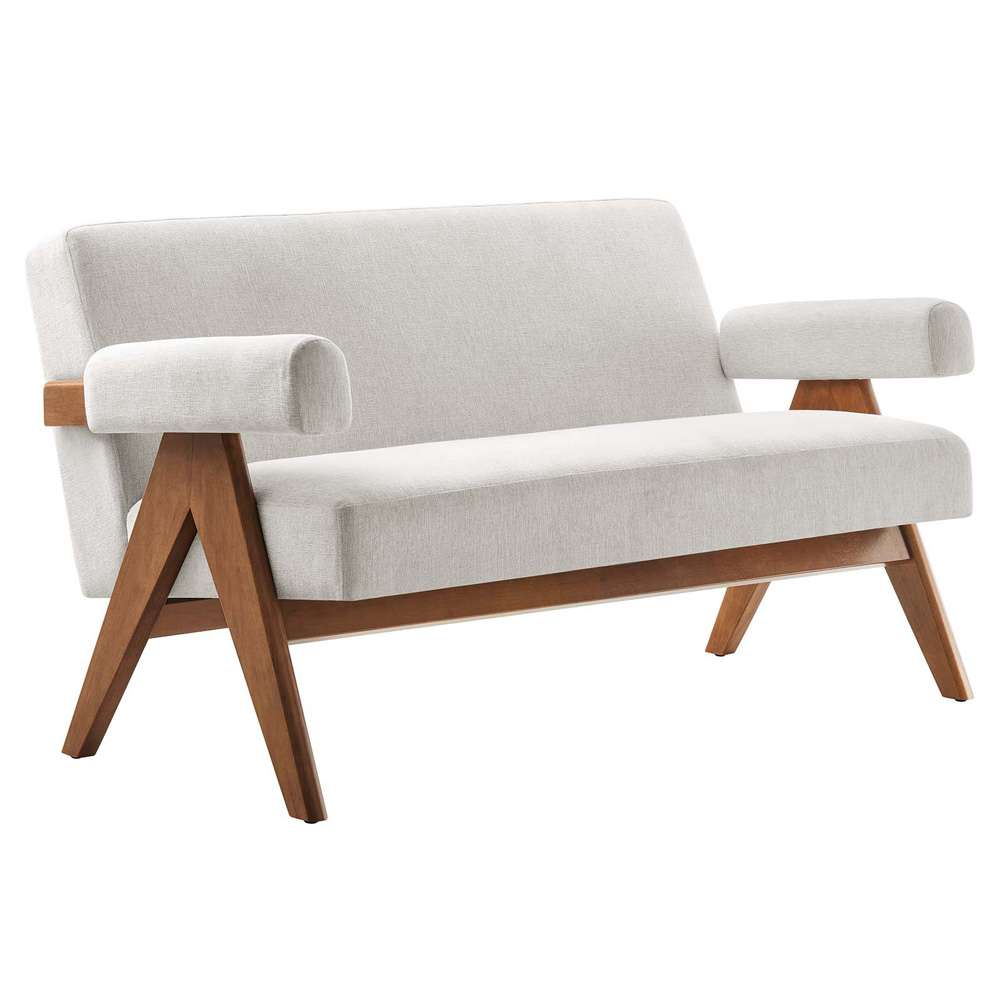 Modway - Lyra Fabric Loveseat - EEI-6505-HEI veiw 2