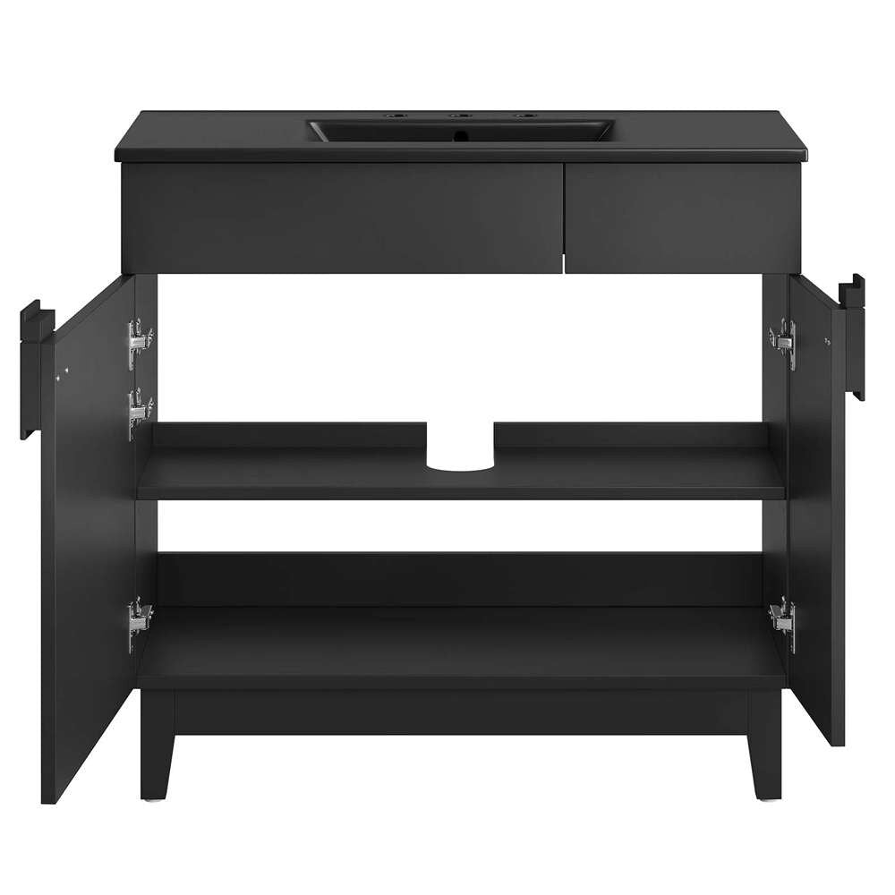 Modway - Miles 36in Bathroom Vanity - EEI-6485-BLK-BLK veiw 5