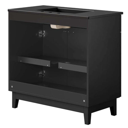 Modway - Miles 36in Bathroom Vanity - EEI-6485-BLK-BLK veiw 6
