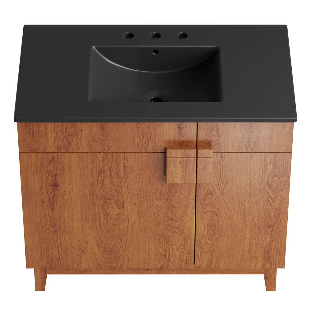 Modway - Miles 36in Bathroom Vanity - EEI-6485-BLK-WAL veiw 4