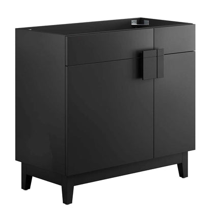 Modway - Miles 36in Bathroom Vanity Cabinet (Sink Basin Not Included) - EEI-6400-BLK veiw 1
