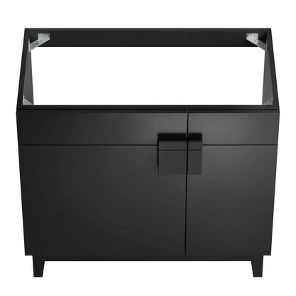 Modway - Miles 36in Bathroom Vanity Cabinet (Sink Basin Not Included) - EEI-6400-BLK veiw 5